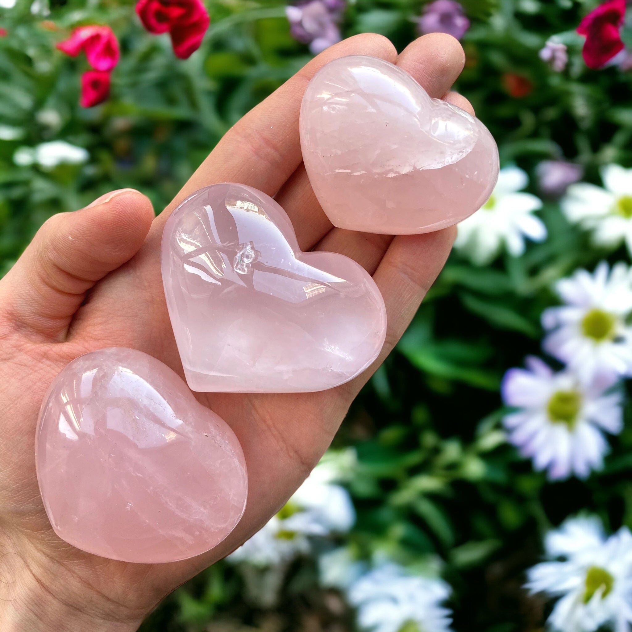 Heart Shaped Rose Quartz