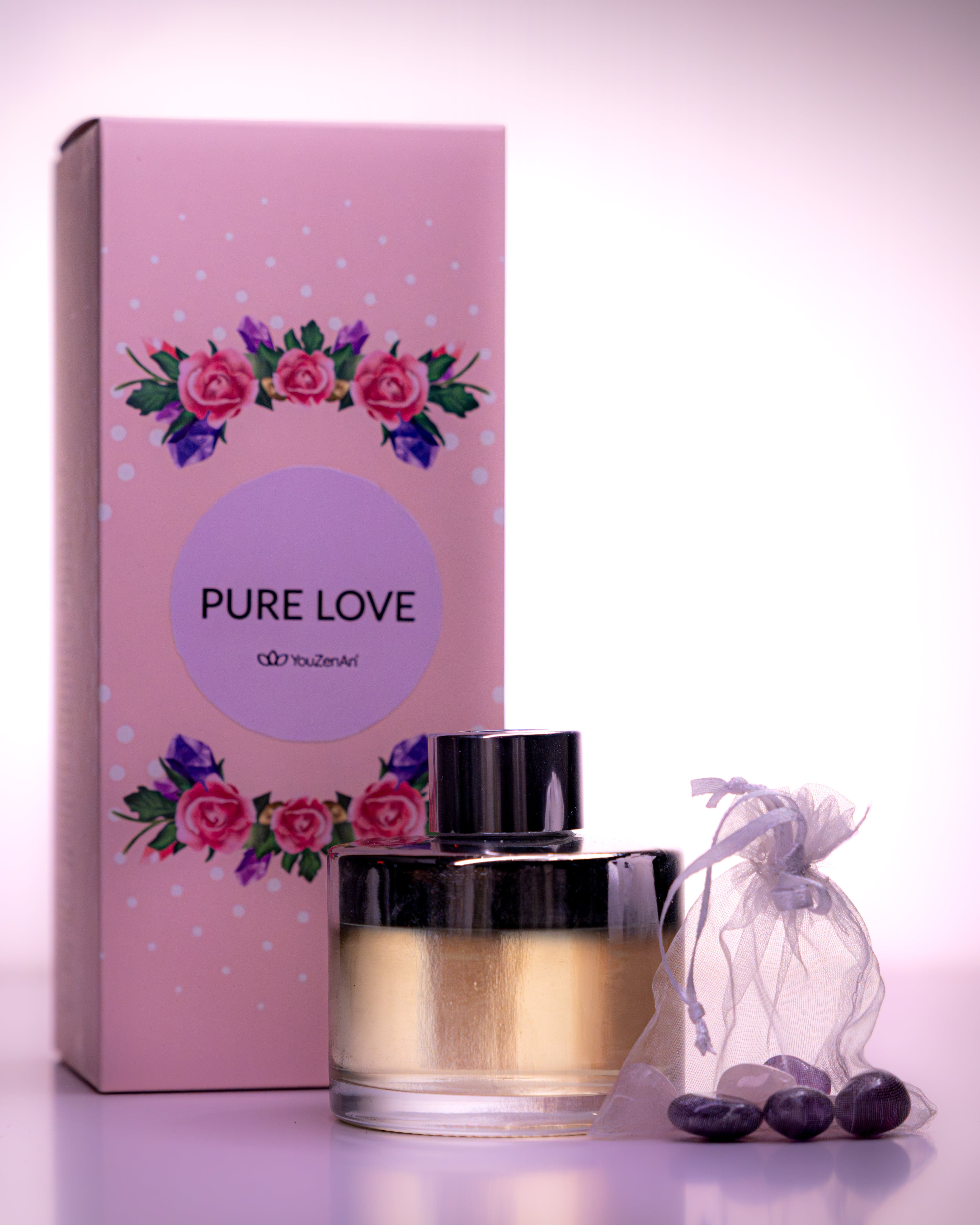 PURE LOVE Reed Diffuser with Crystals