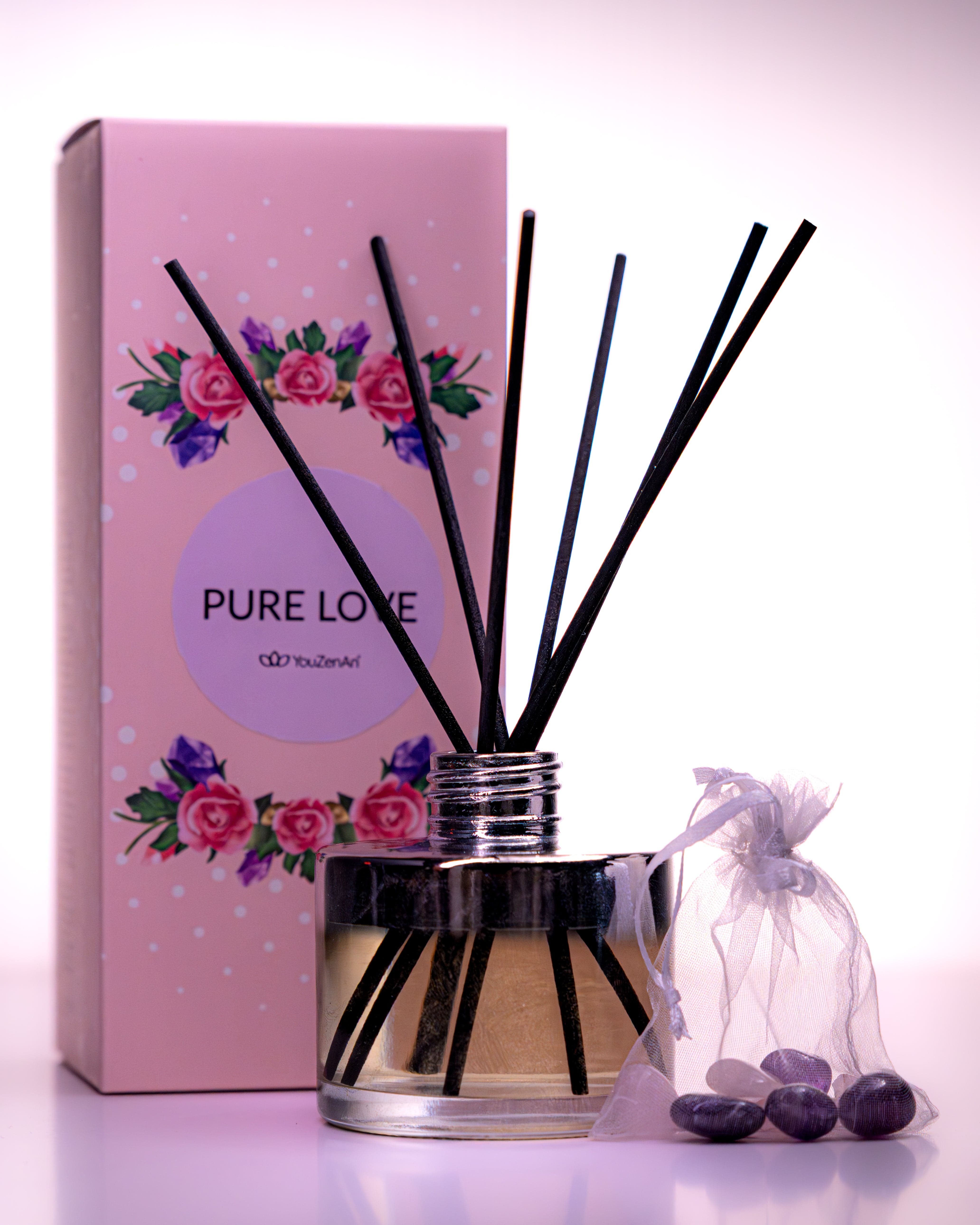 PURE LOVE Reed Diffuser with Crystals