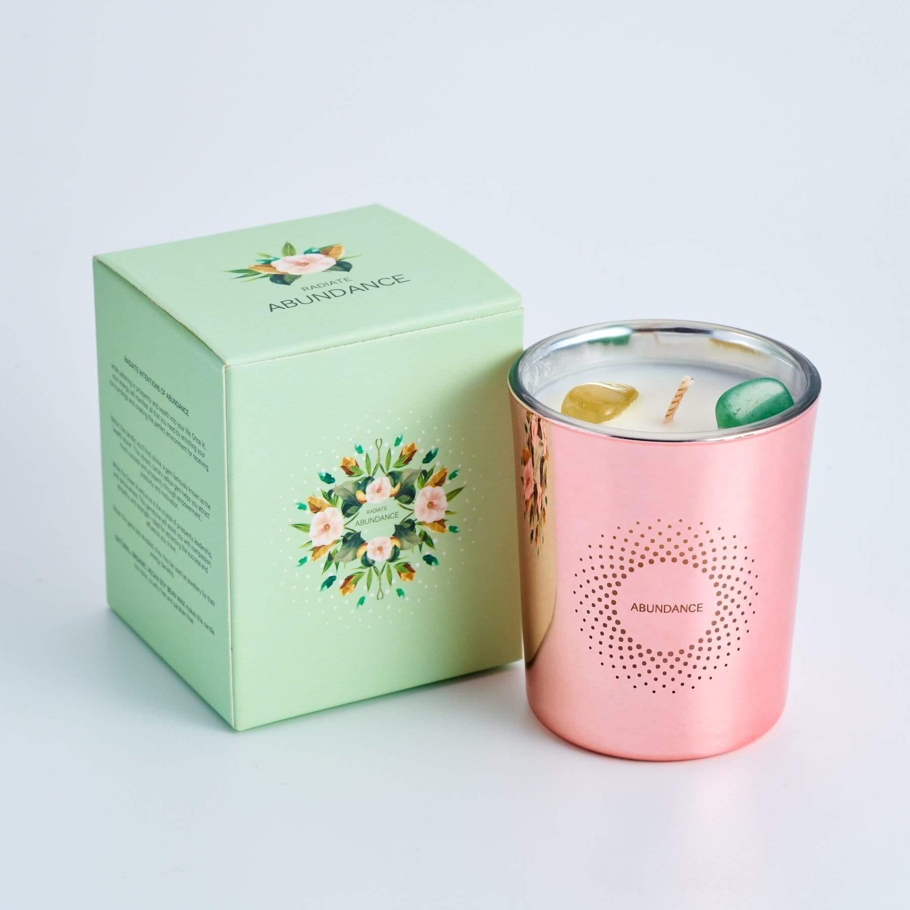 ABUNDANCE Soy Wax Crystal Candle - 3Rituals