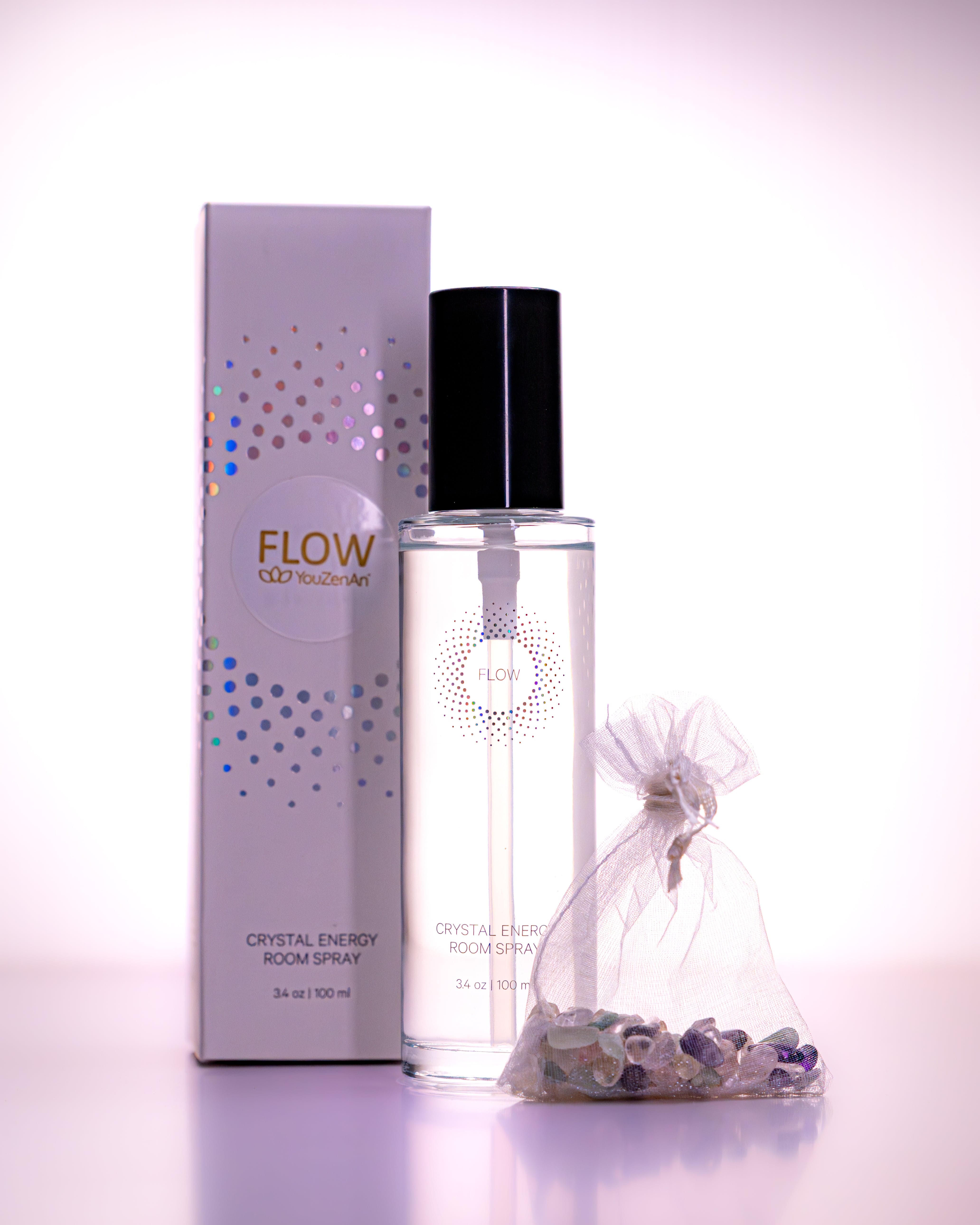 Flow Room Spray with Crystal Gemstones