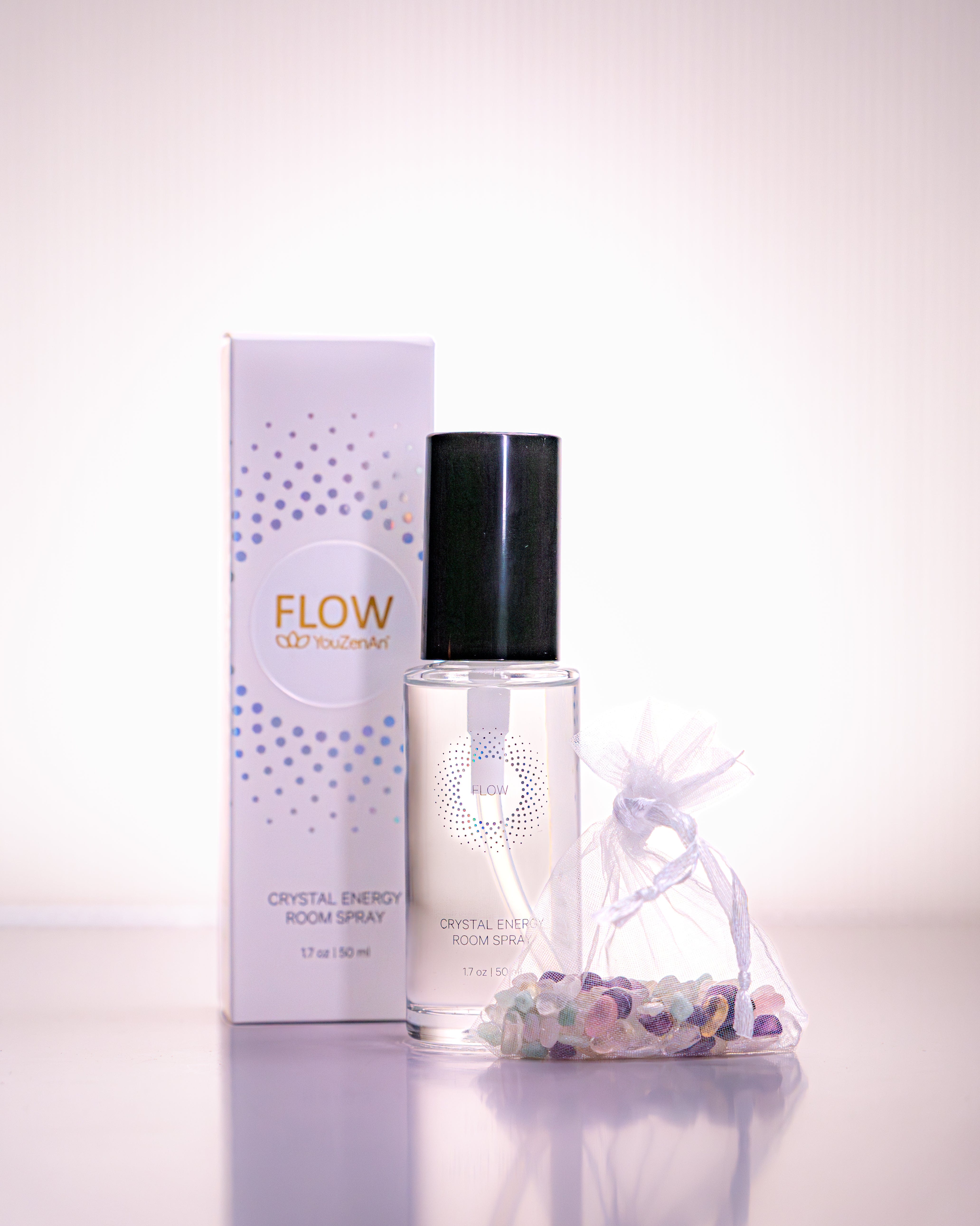 Flow Room Spray with Crystal Gemstones