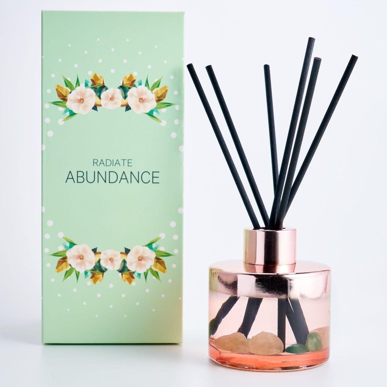 ABUNDANCE Reed Diffuser with Gemstones