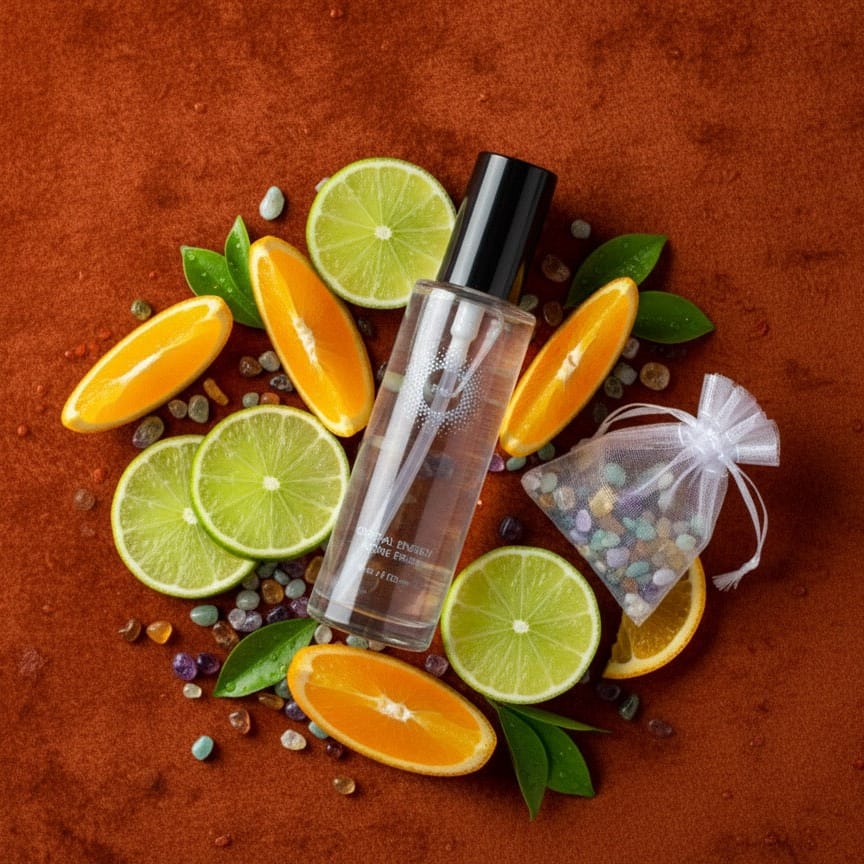 Glow Room Spray with Crystal Gemstones