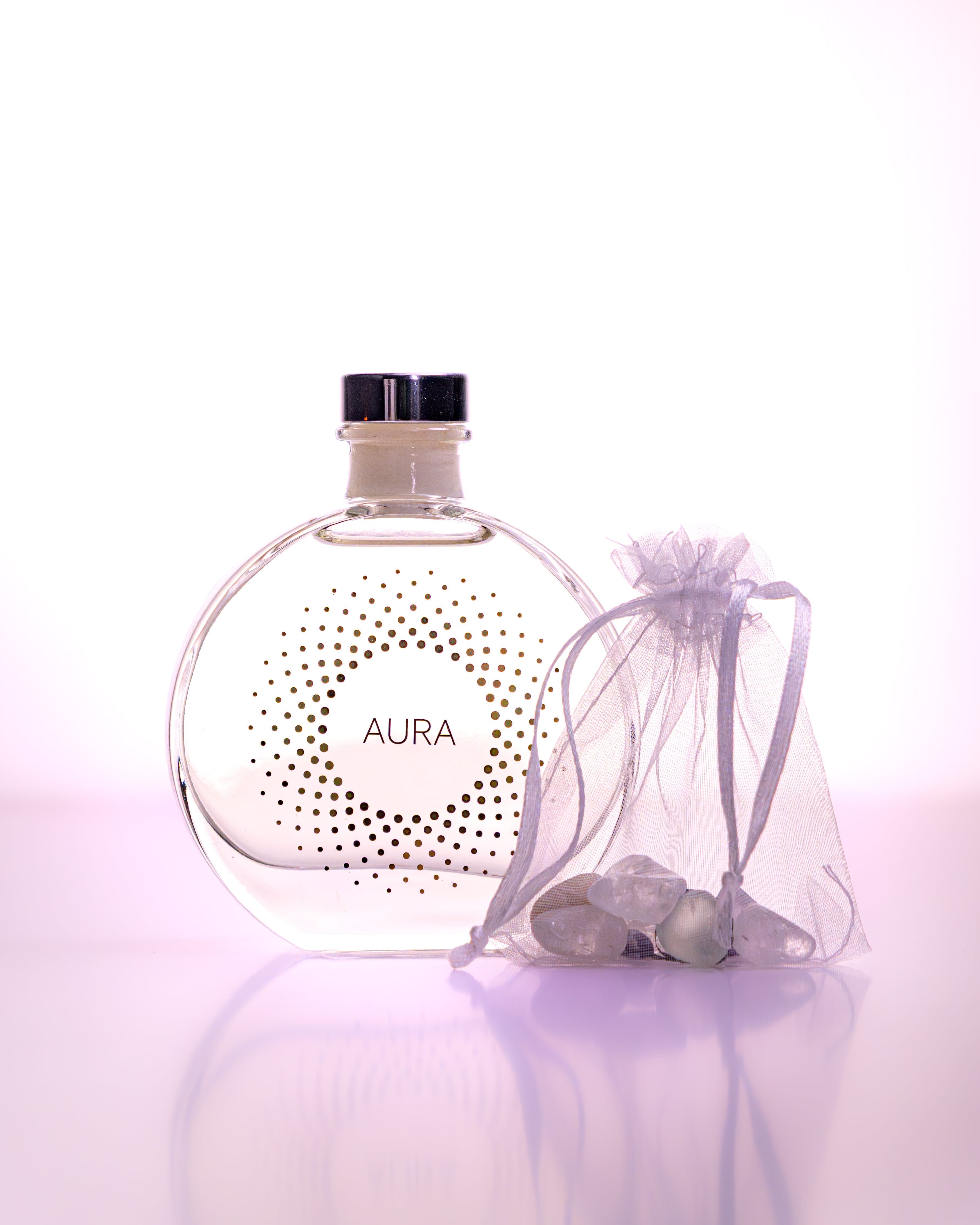 AURA Reed Diffuser with Gemstones